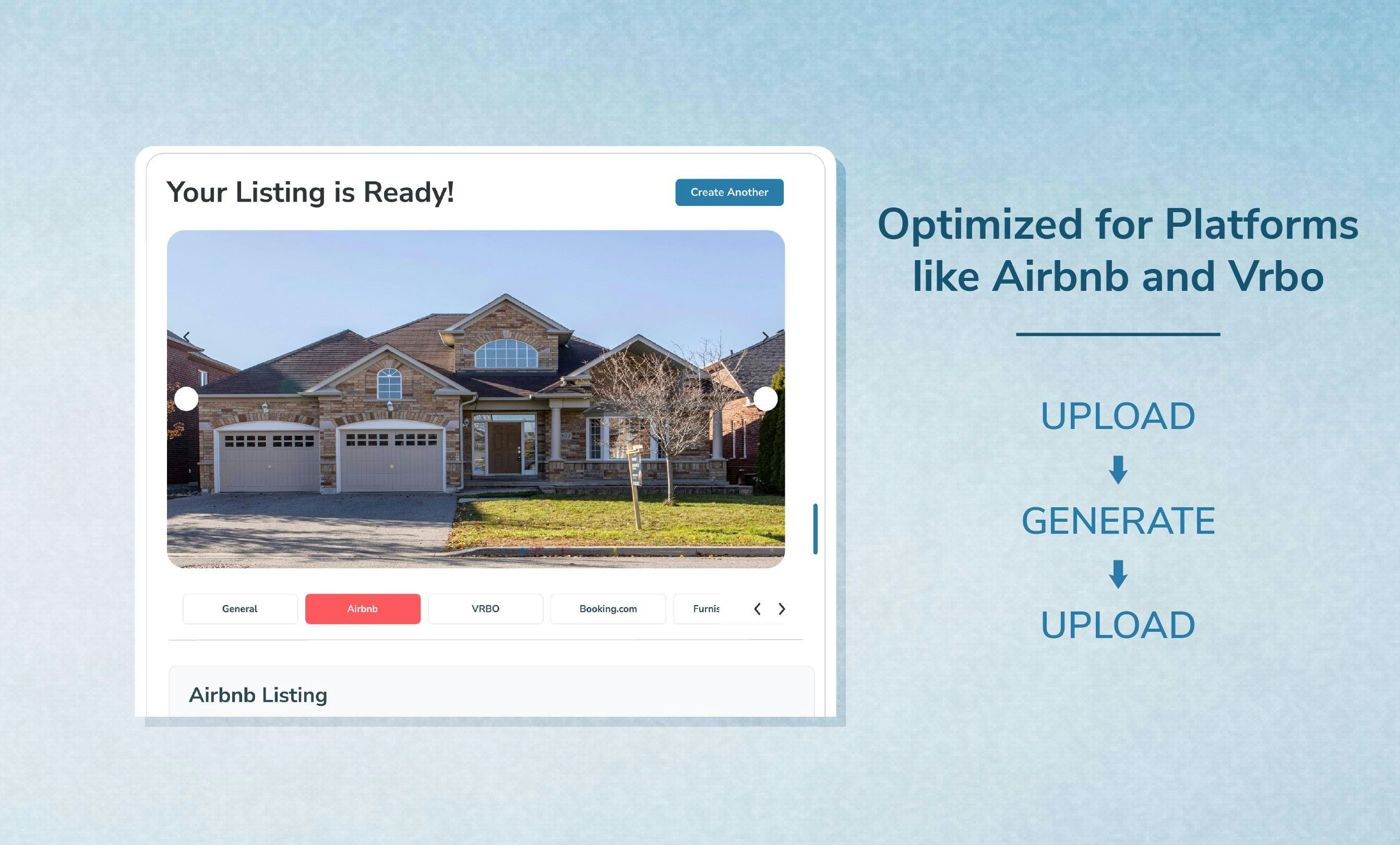 AI Listing Generator for Midterm Rentals gallery image