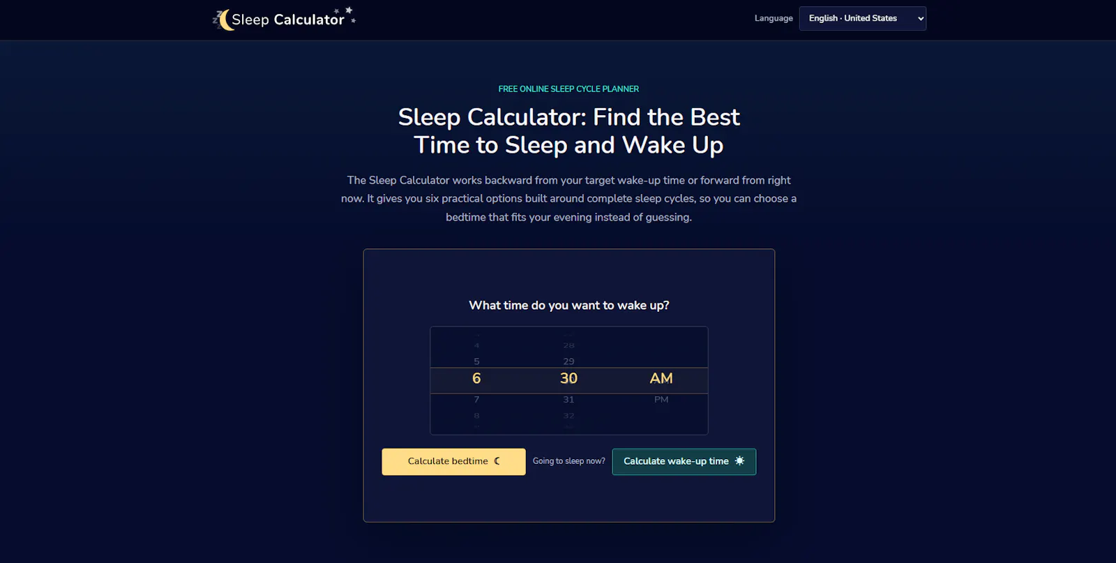 Sleep Calculator screenshot 2