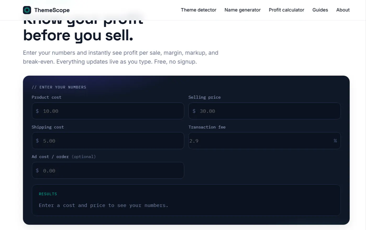 ThemeScope — Free Shopify Theme Detector gallery image