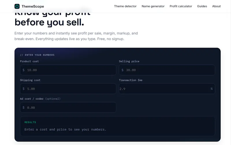 ThemeScope — Free Shopify Theme Detector screenshot 4