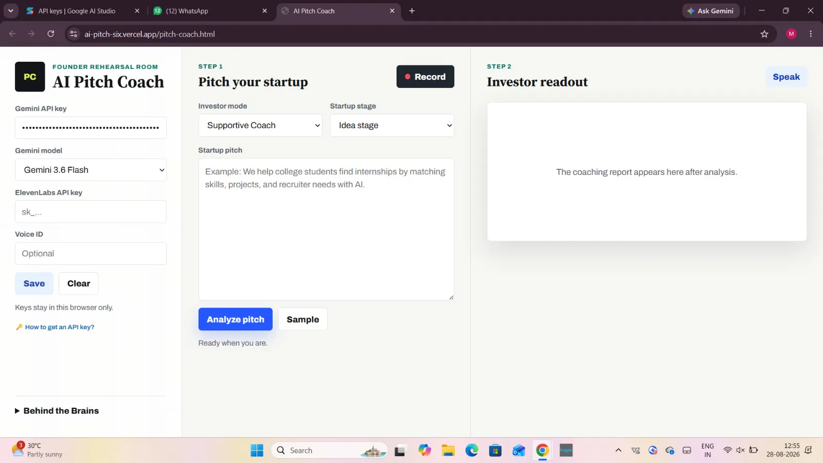 AI Pitch Coach gallery image