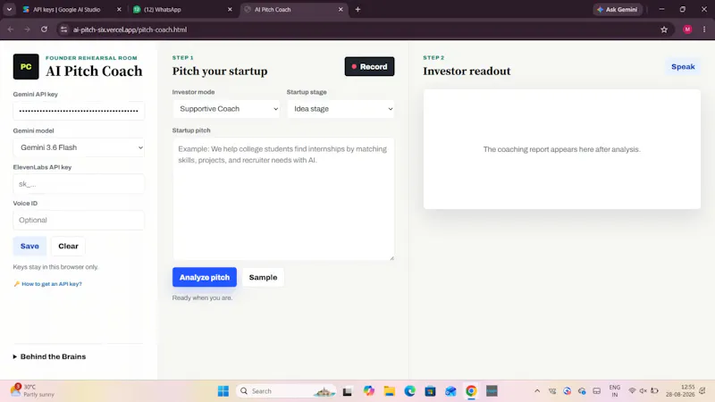 AI Pitch Coach screenshot 2