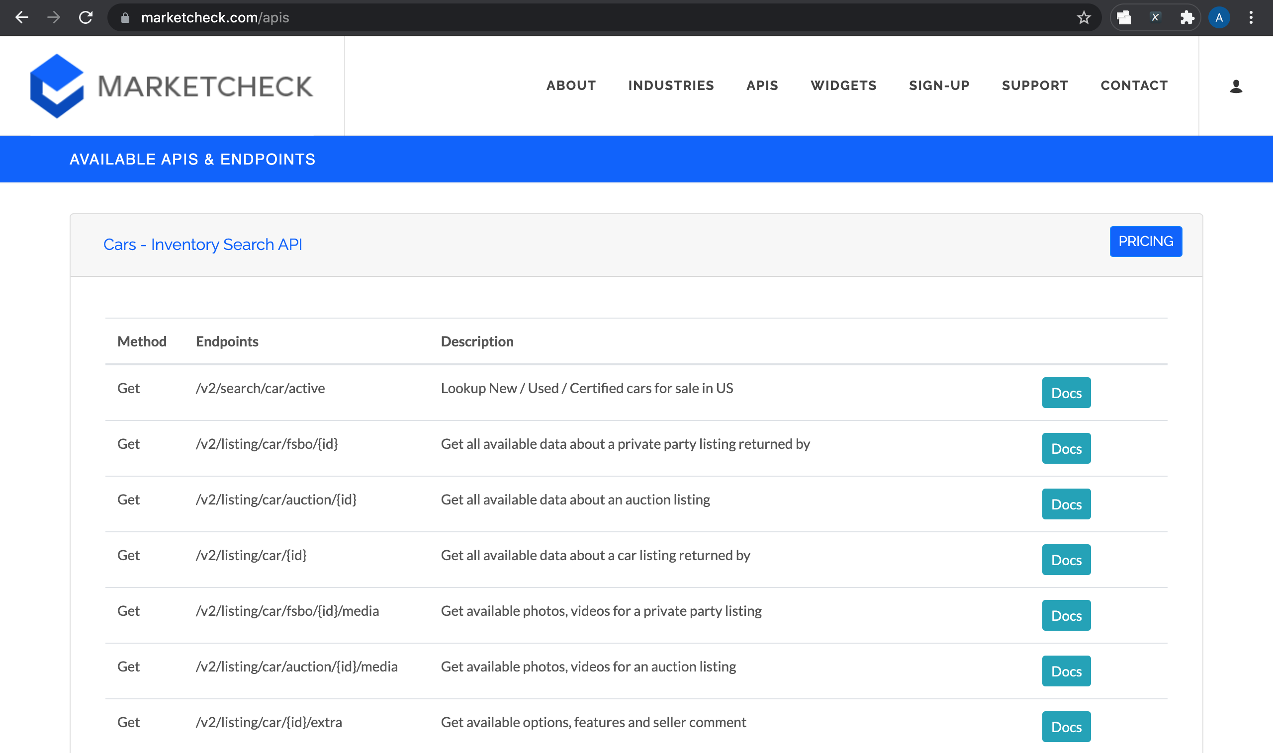 Marketcheck Cars Search API gallery image