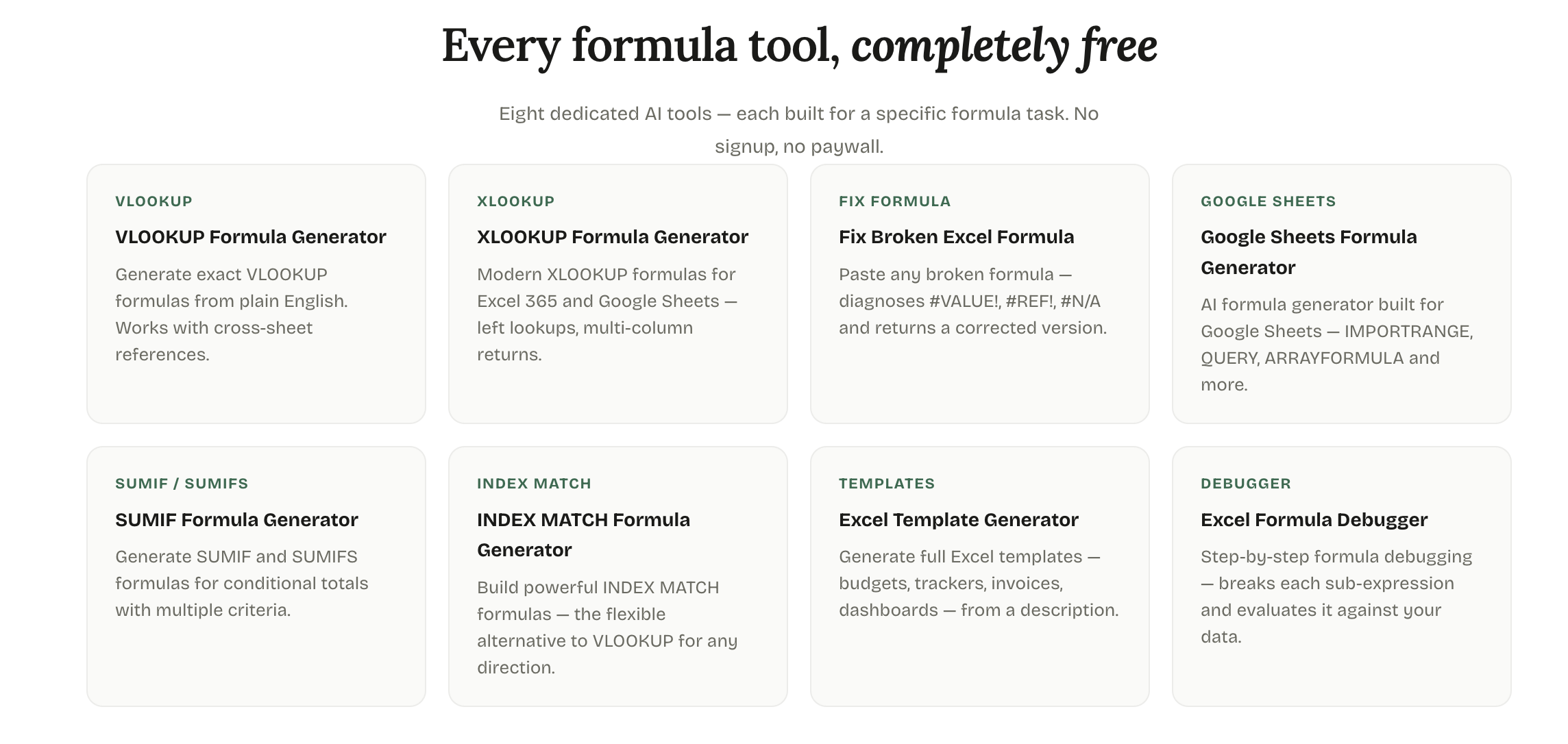 ExcelForm — AI Formula Generator gallery image