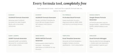 ExcelForm — AI Formula Generator gallery image