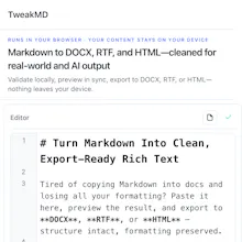 TweakMD gallery image