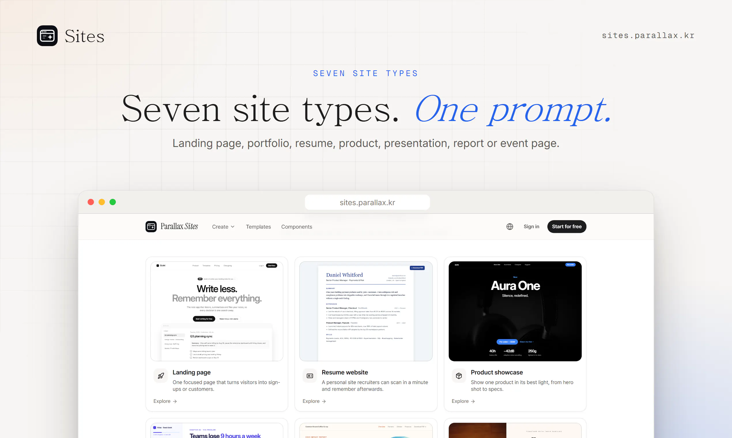 Parallax Sites gallery image