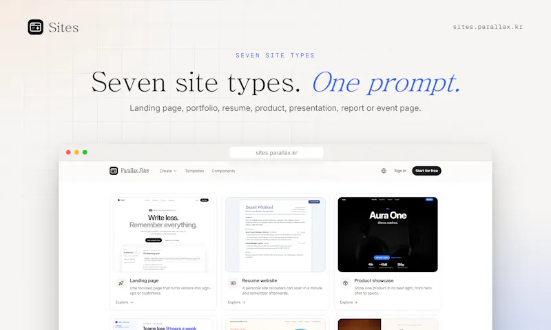 Parallax Sites screenshot 2
