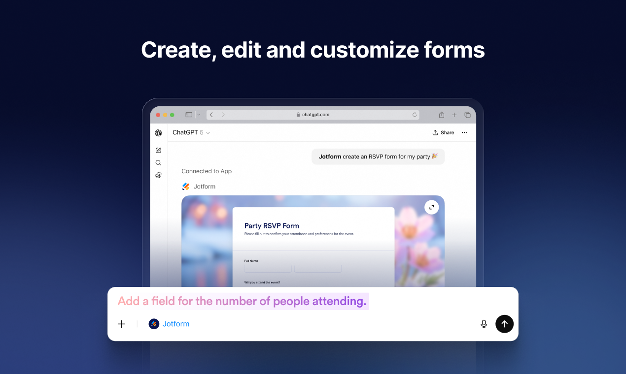 Jotform ChatGPT App gallery image