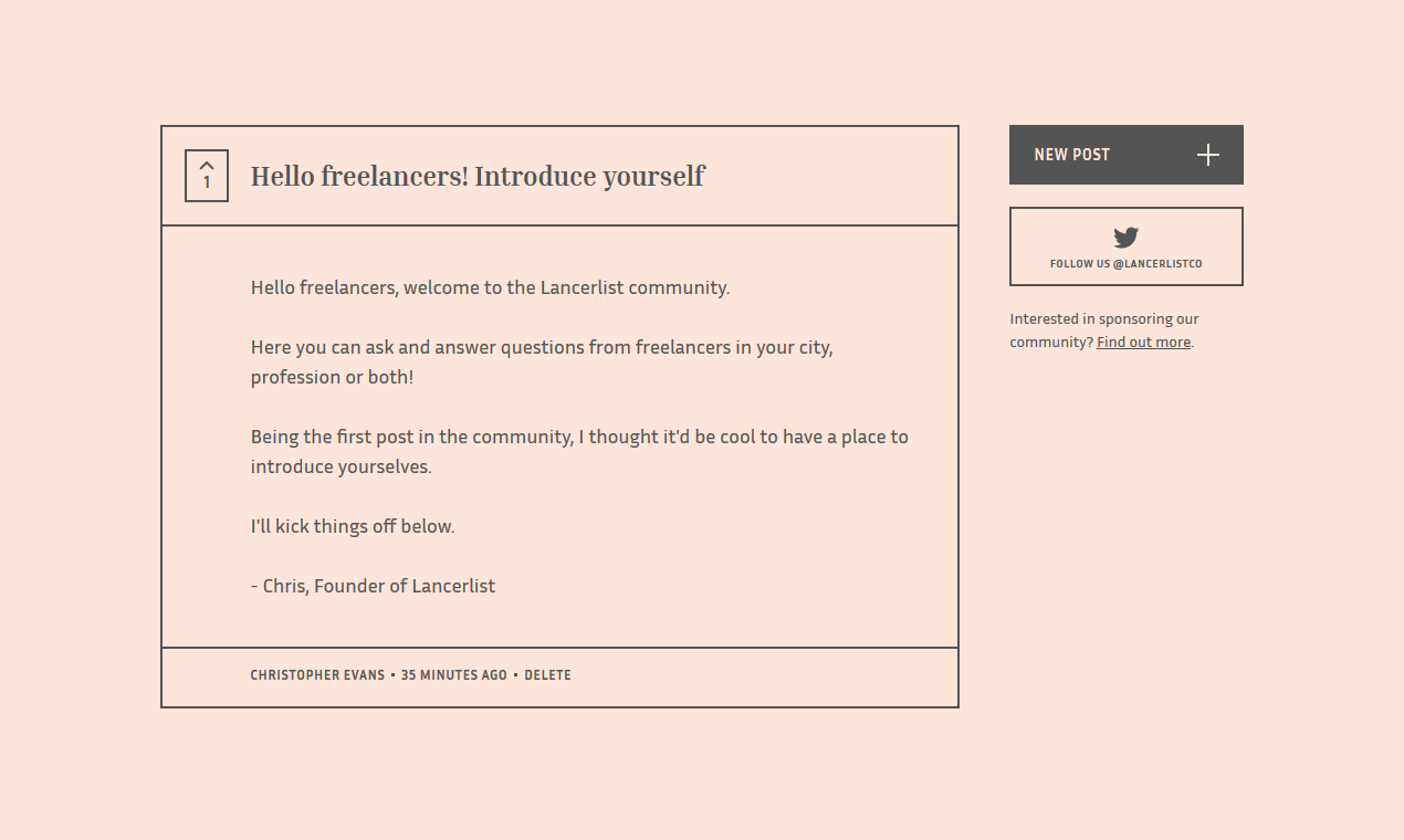 Lancerlist Community gallery image