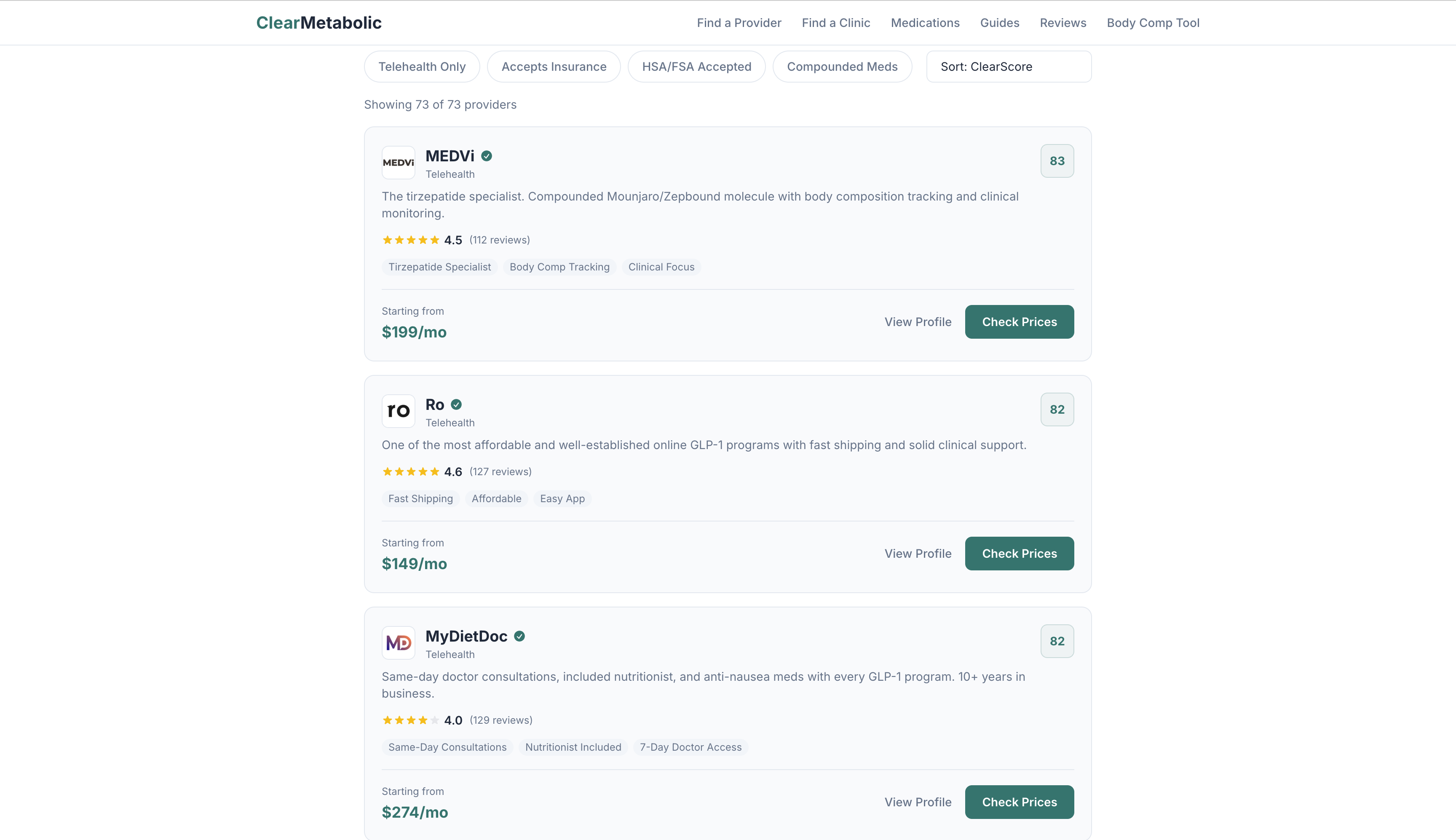 ClearMetabolic - Screenshot 3 showing product features and functionality