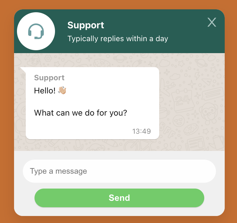 React WhatsApp小部件