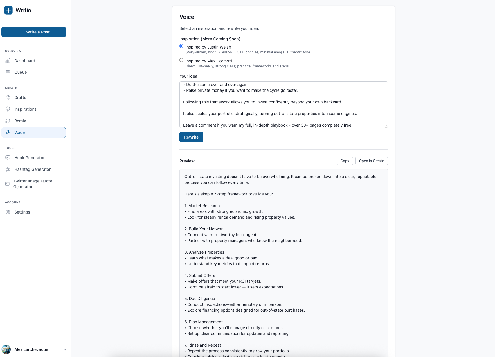 Writio - Screenshot 4 showing product features and functionality