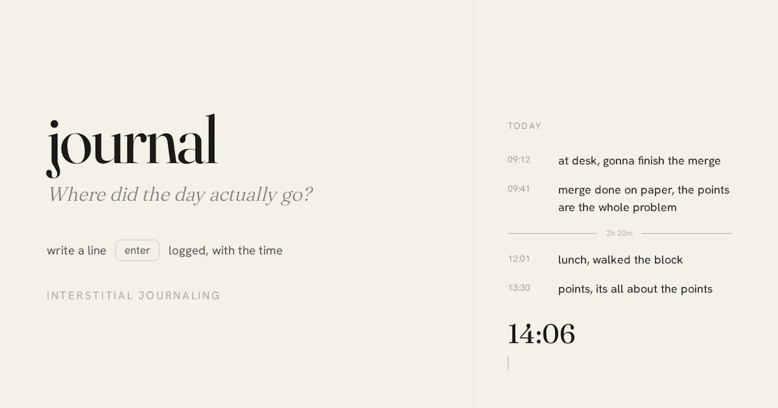 journal screenshot 1