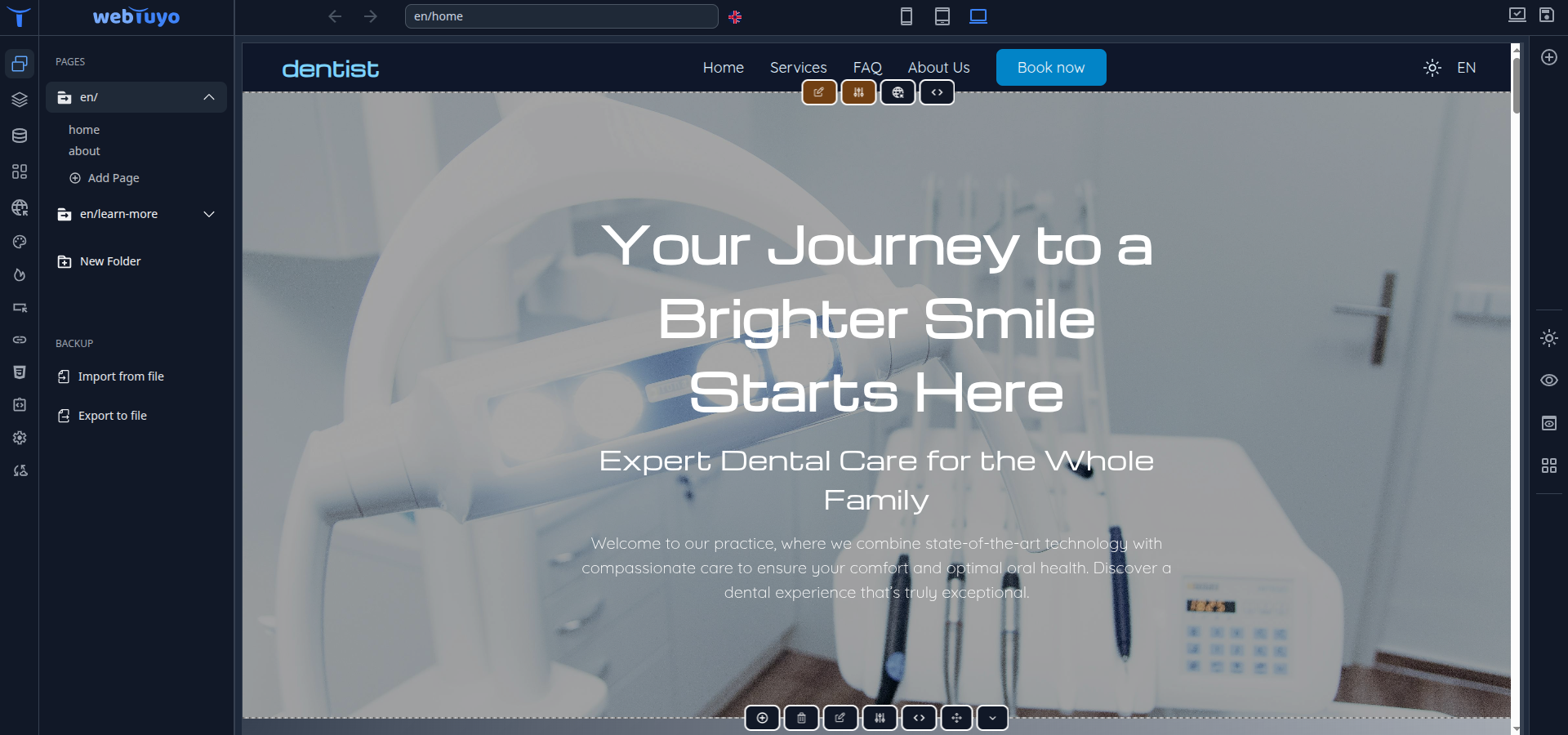 webTuyo - Main product screenshot demonstrating key features and user interface