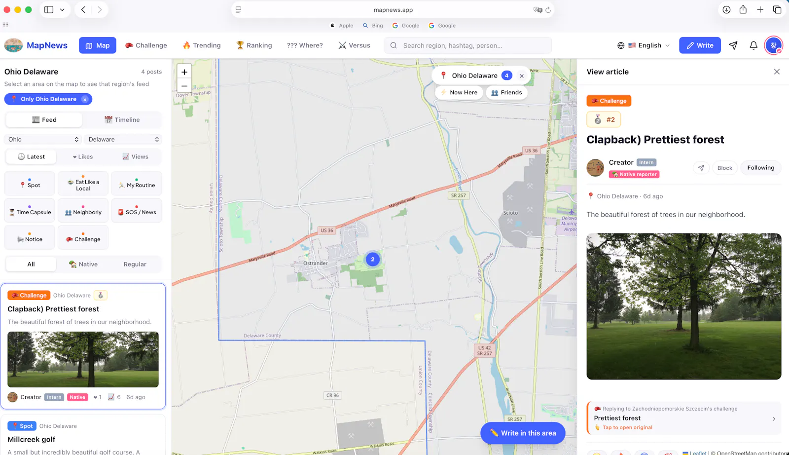 Mapnews.app screenshot 2