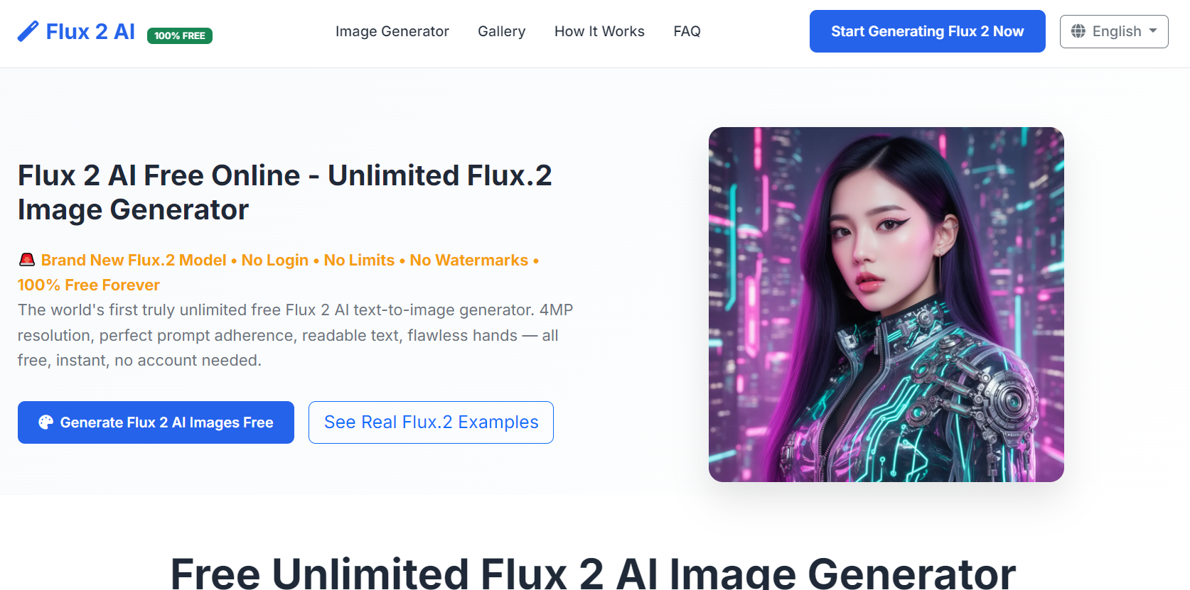 Flux 2 AI Free Online gallery image