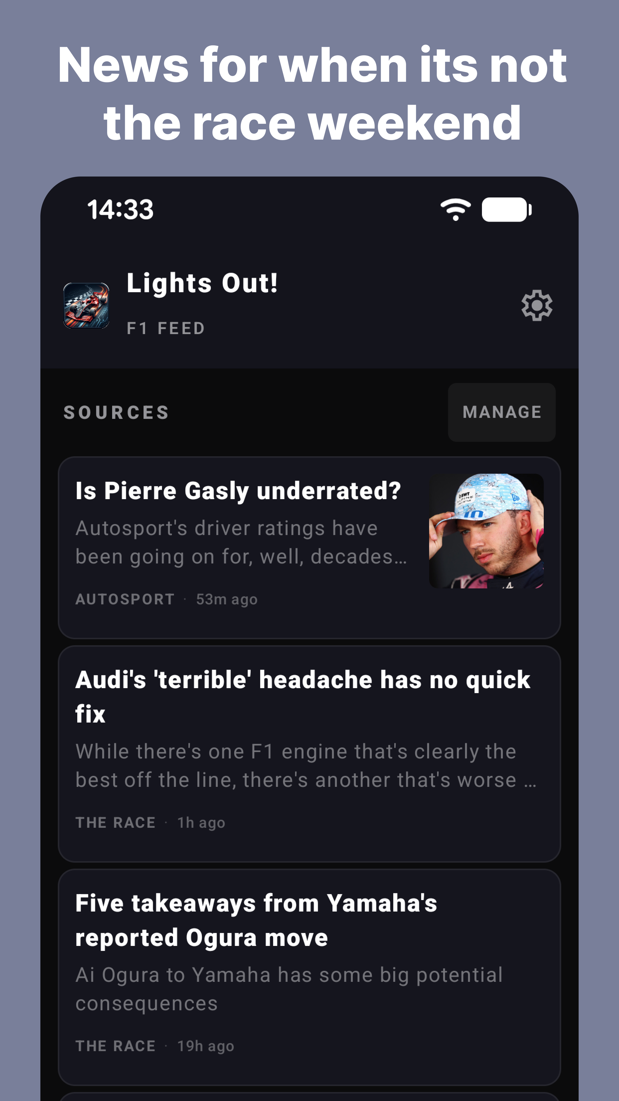 Lights Out - Formula 1 Widgets gallery image