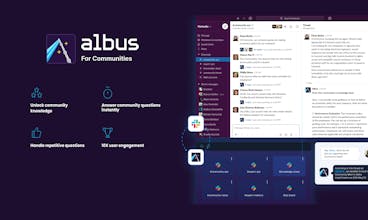 スムーズに統合されたAlbus AIは、Slackの会話や他のリソースから学び、コミュニティの対話を効率化します。