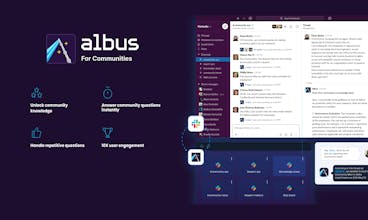 Intégration transparente de l&rsquo;apprentissage Albus AI à partir des conversations Slack et d&rsquo;autres ressources pour optimiser les interactions communautaires.