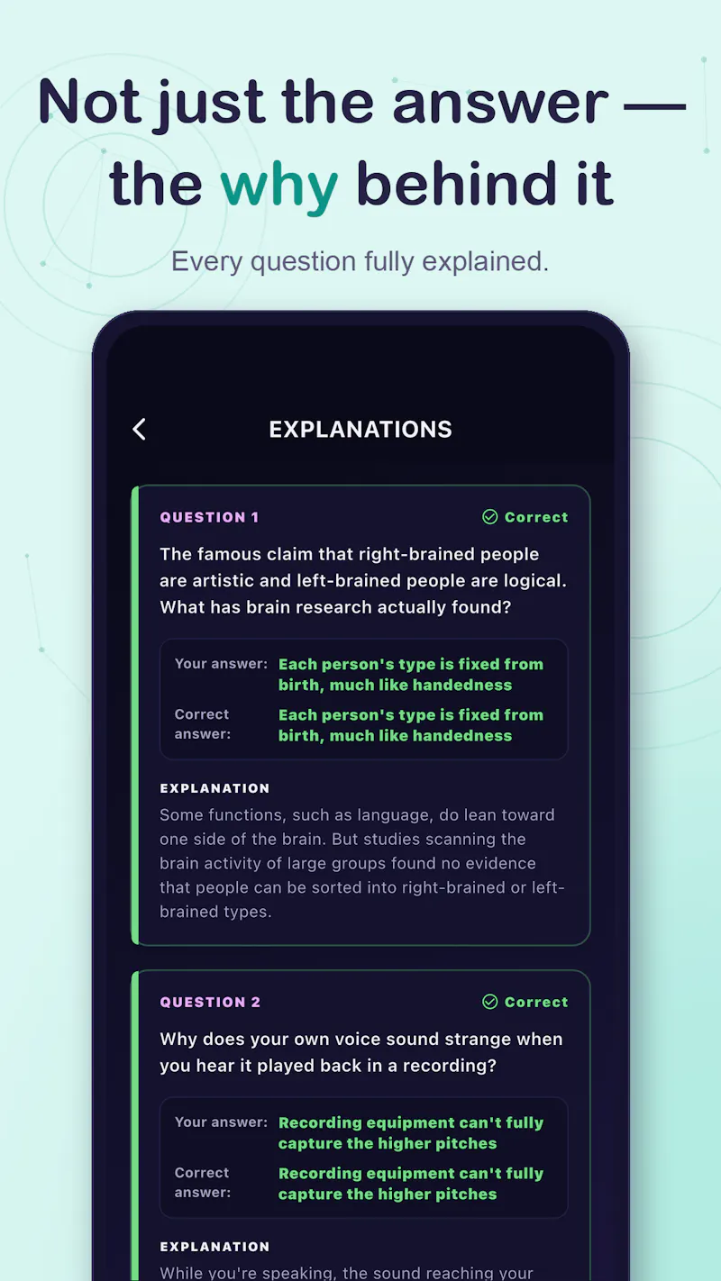 Psychology Trivia Quiz screenshot 4