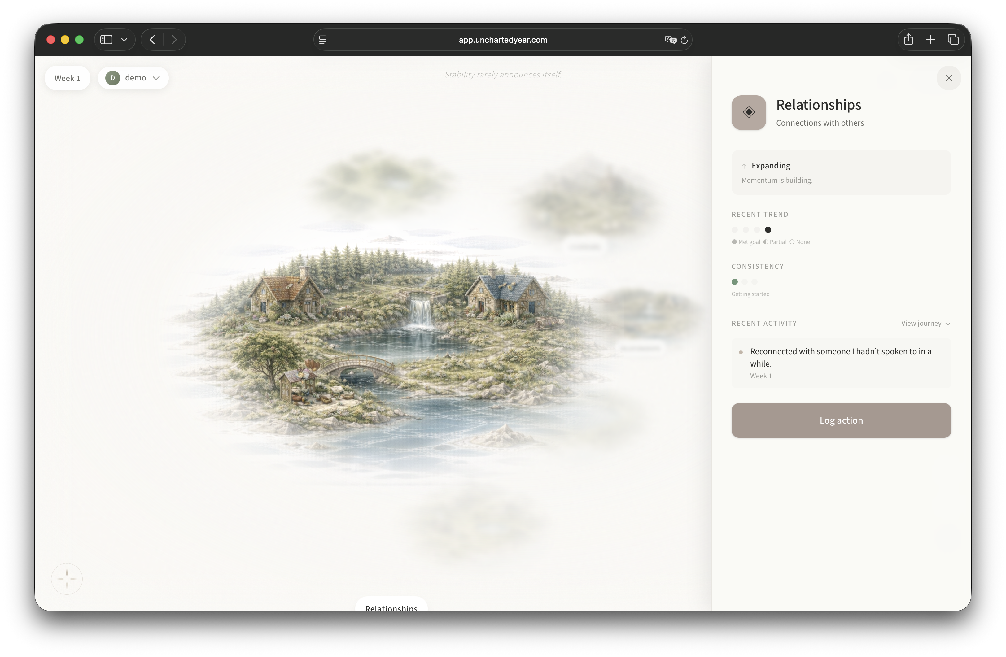 Uncharted Year - Living map of your life gallery image