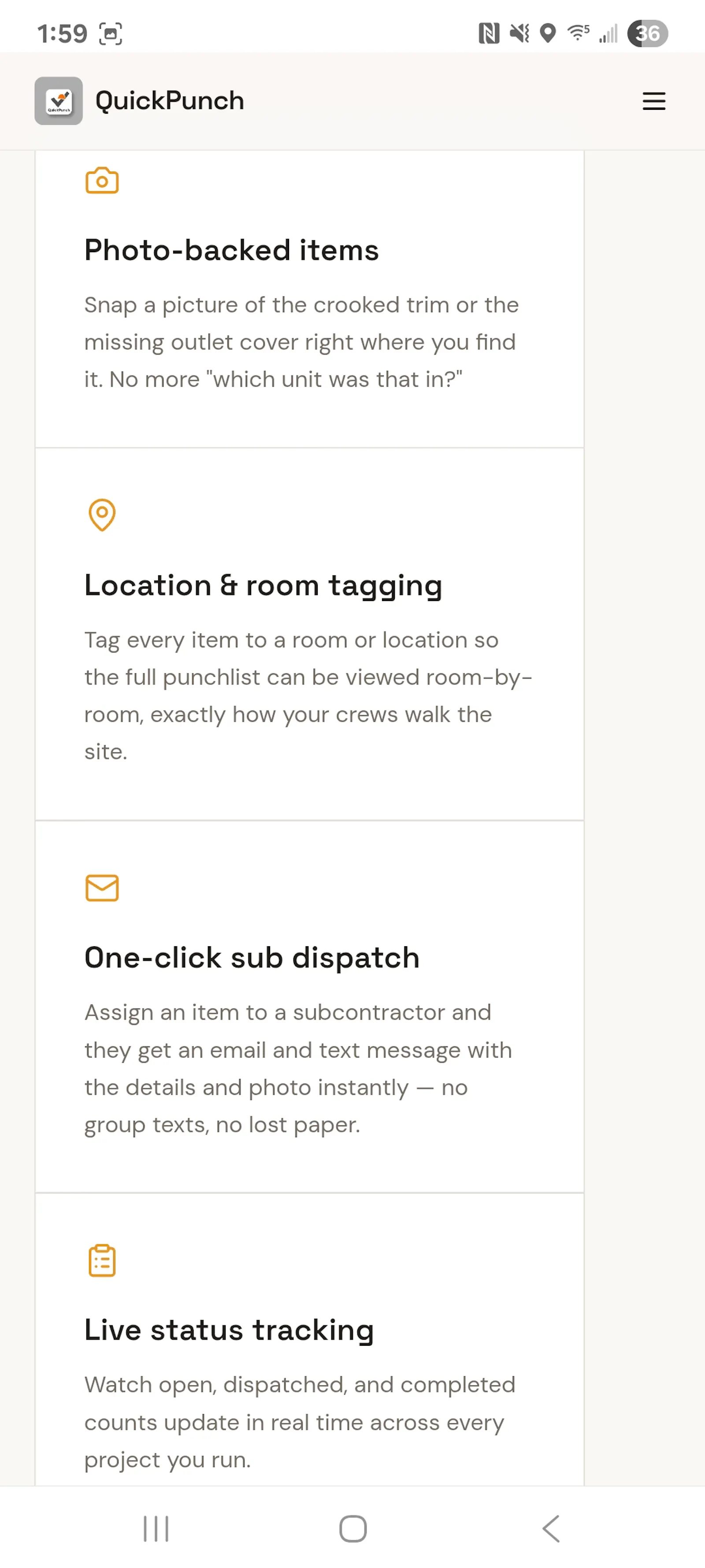 QuickPunch - contractor punchlist app screenshot 3
