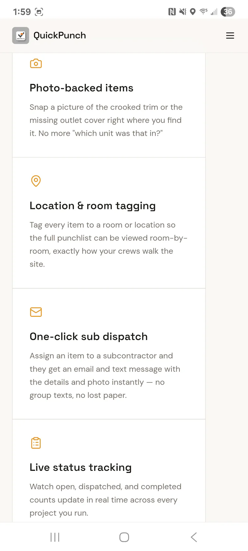 QuickPunch - contractor punchlist app screenshot 3