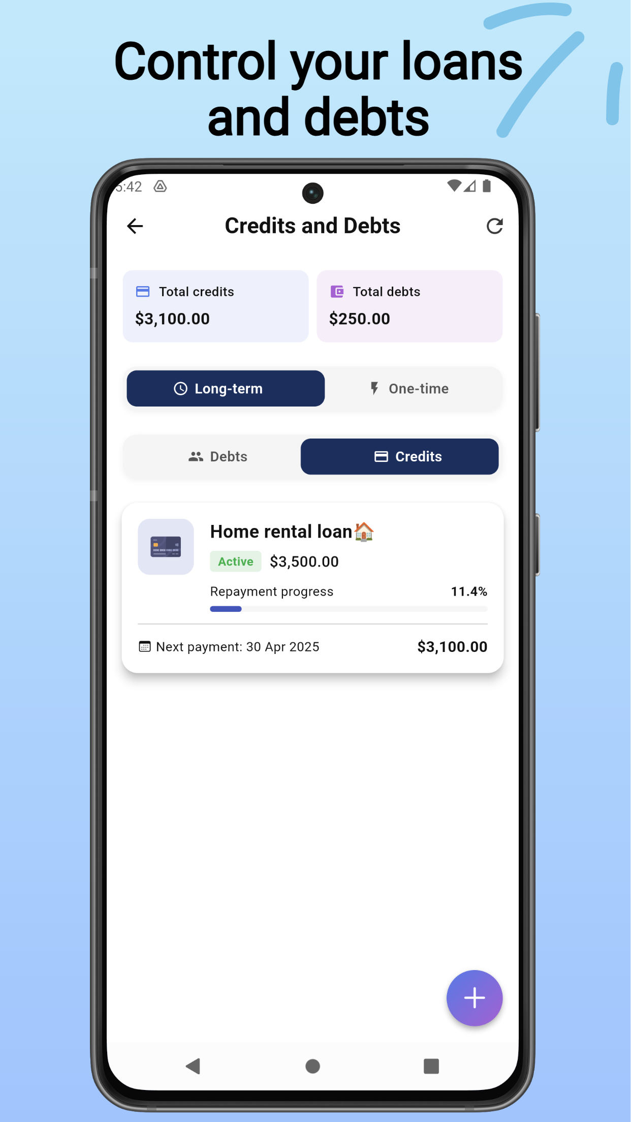 Money Manager - Track expenses, set financial goals, manage debts media 4