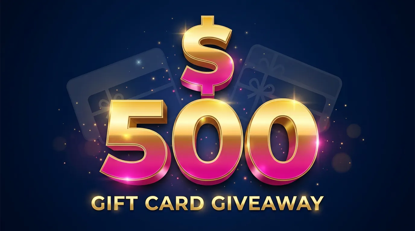 Share and Win: $500 Gift Card Giveaway