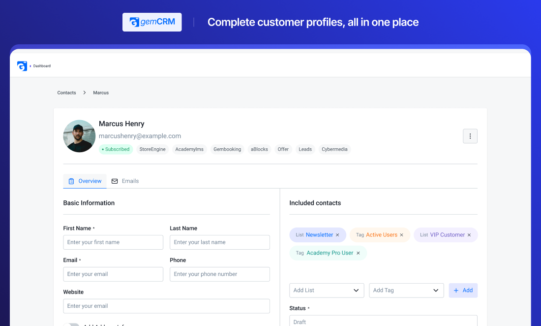 GemCRM gallery image