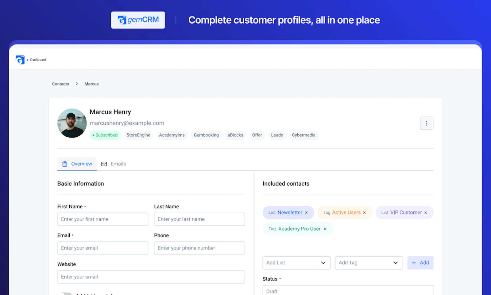 GemCRM screenshot 5