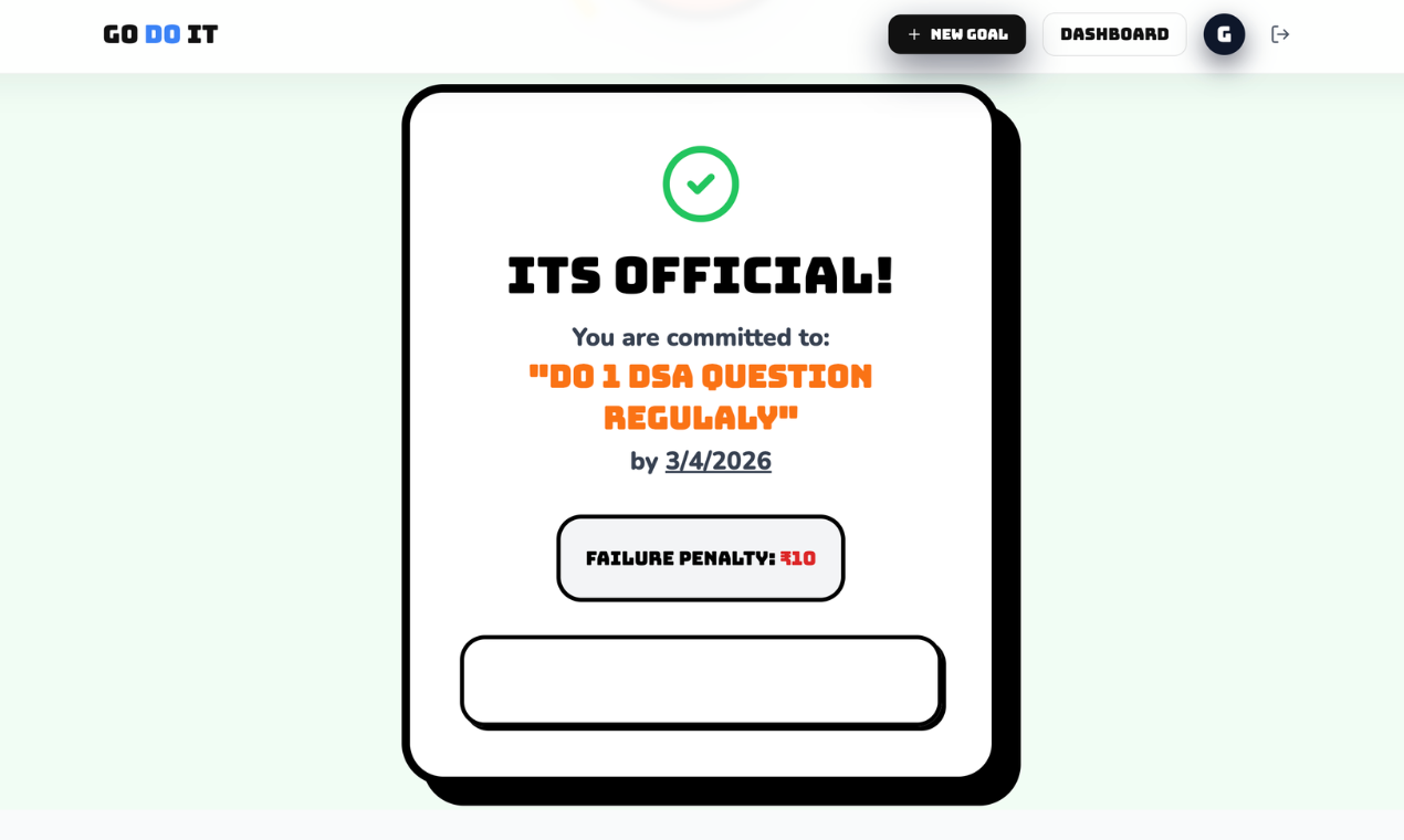Jeetlo — Commit to your goals. - Main product screenshot demonstrating key features and user interface