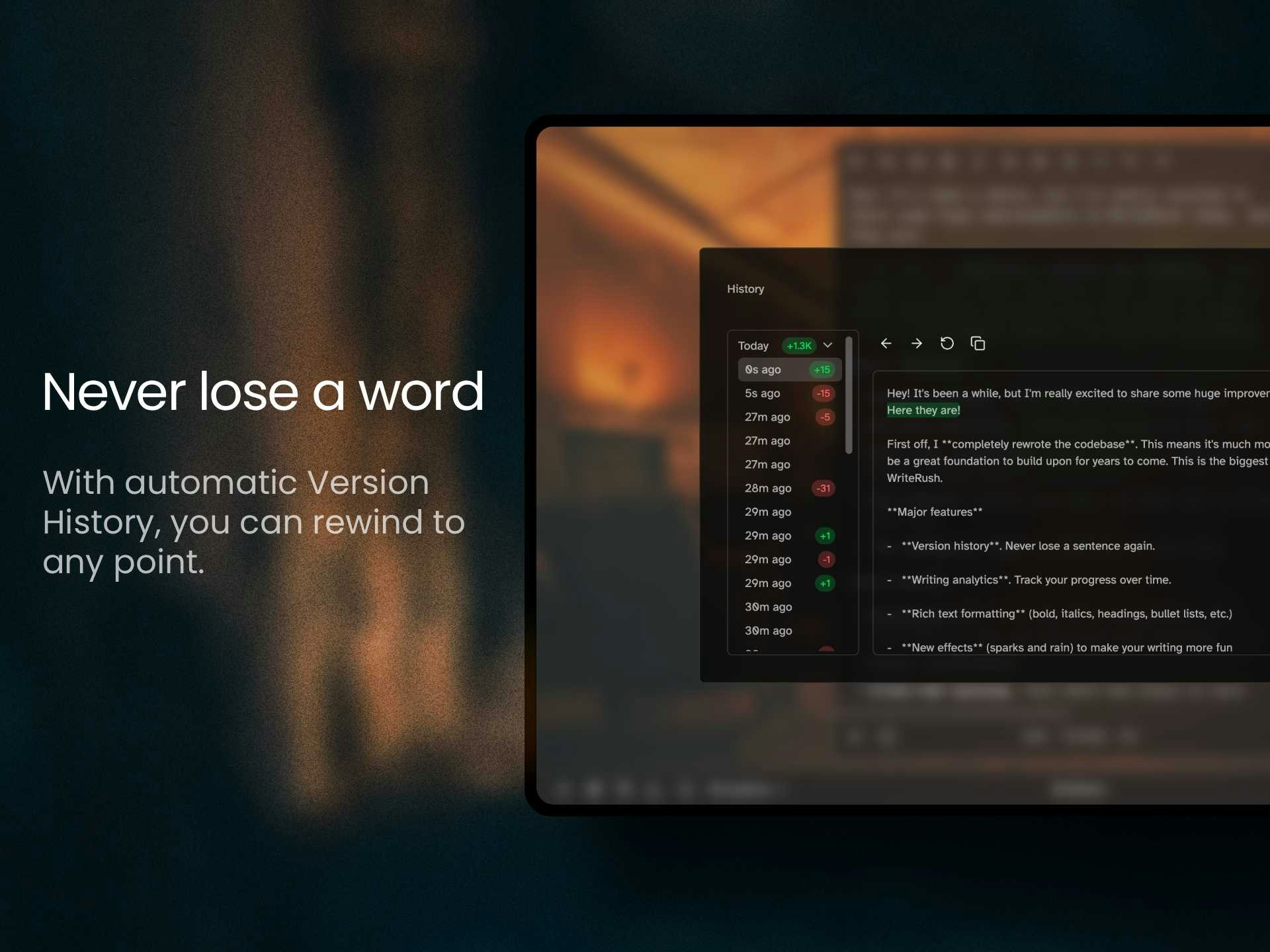 Writerush 3.0 - Bir oyun gibi hissettiren yazı uygulaması medya 2