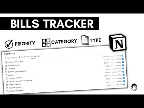Notion Bills Tracker gallery image