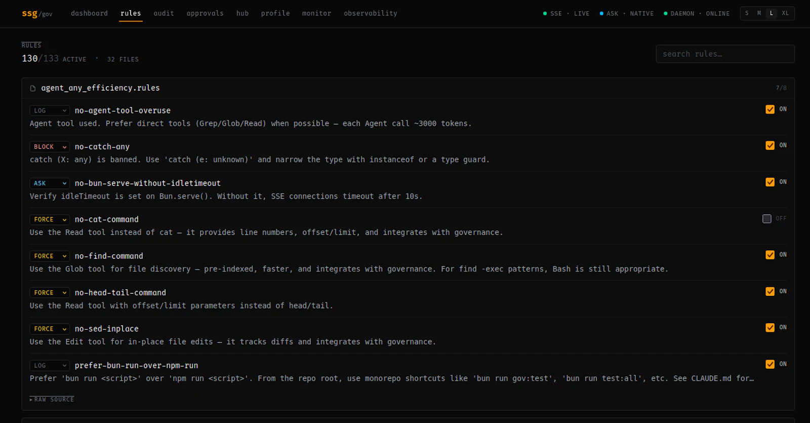 ssg - AI Agent Guardrails screenshot 6