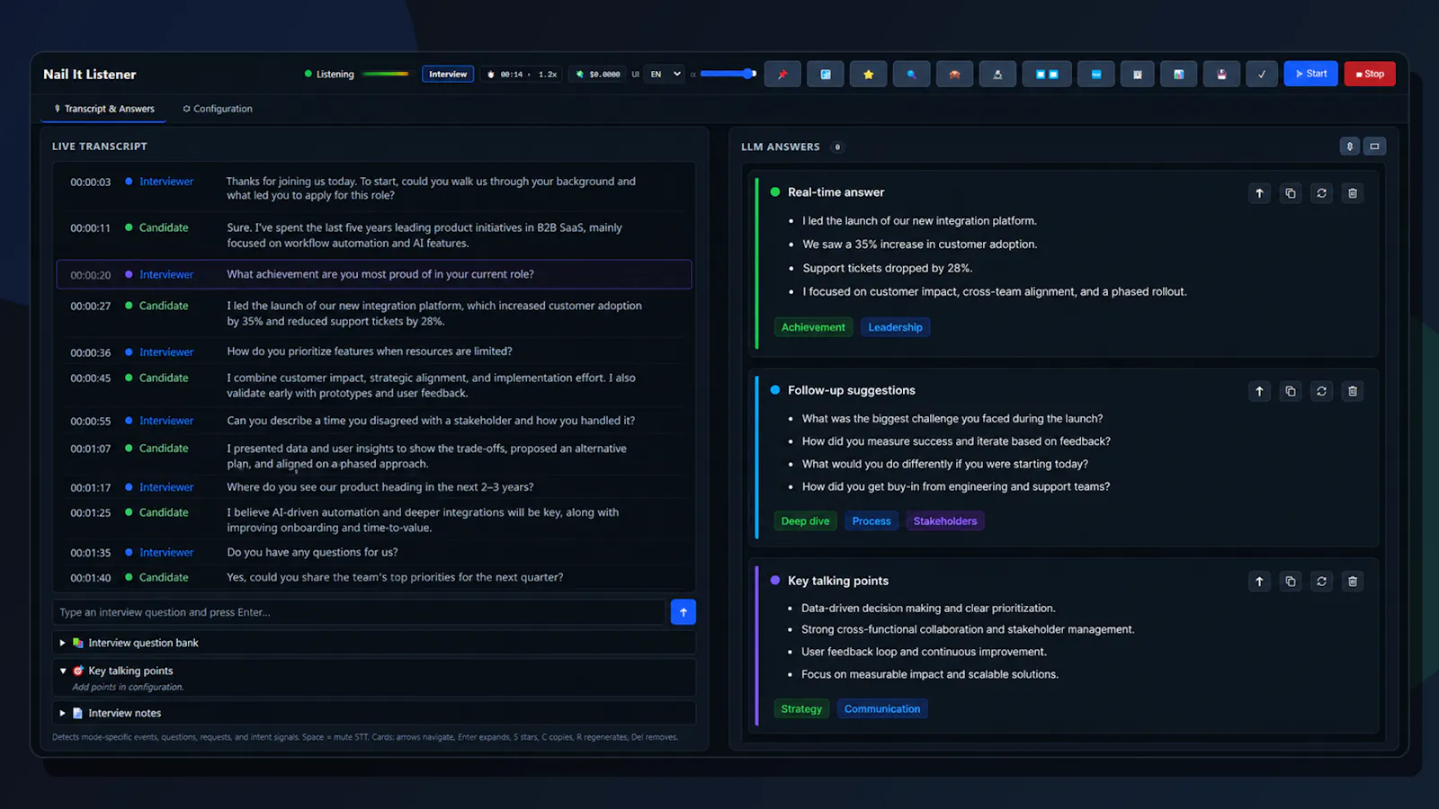 NailIT AI Meeting Assistant screenshot 3