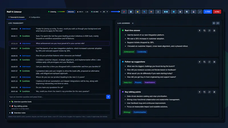 NailIT AI Meeting Assistant screenshot 3