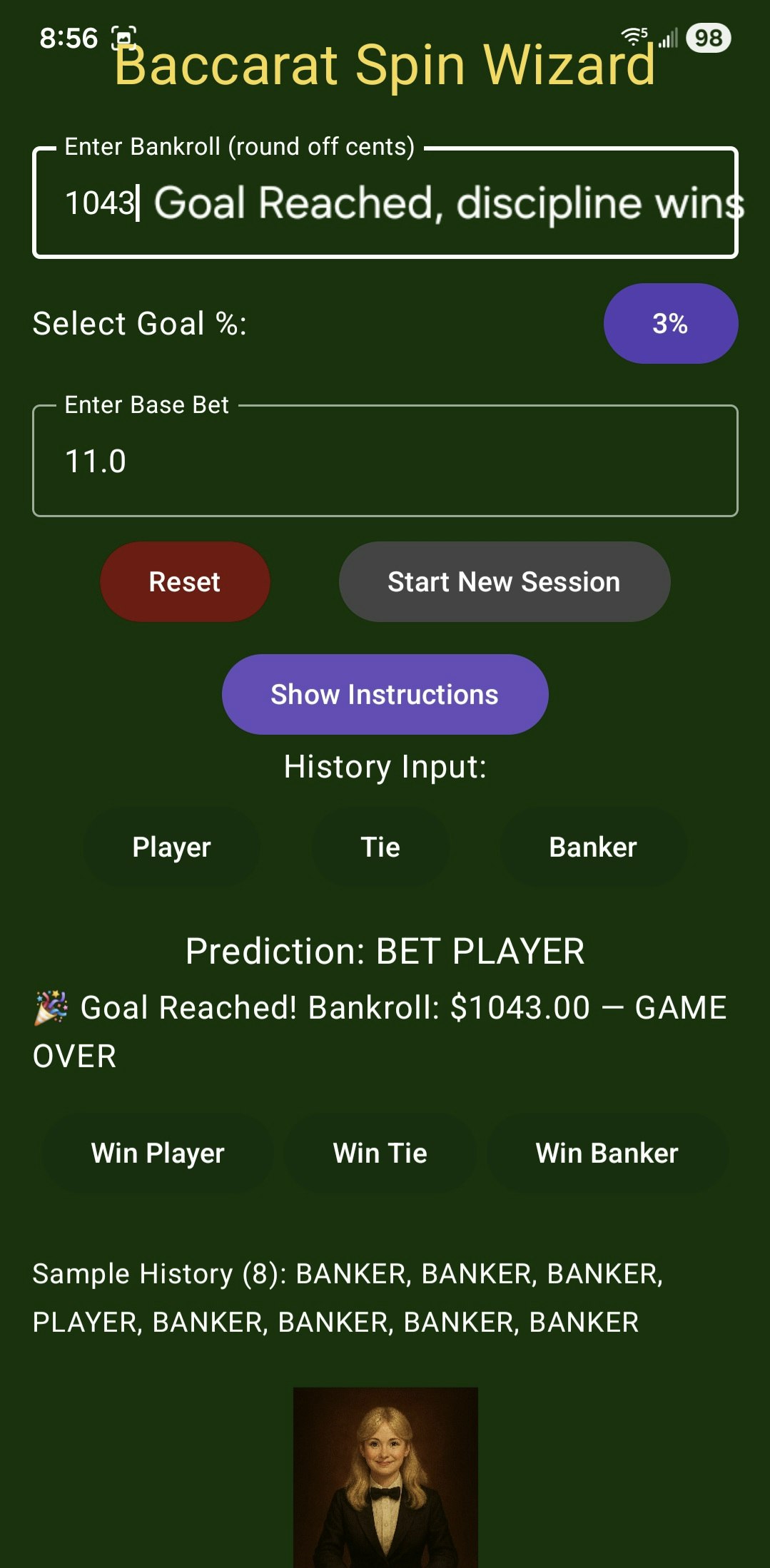 Baccarat Predictor Wizard  gallery image