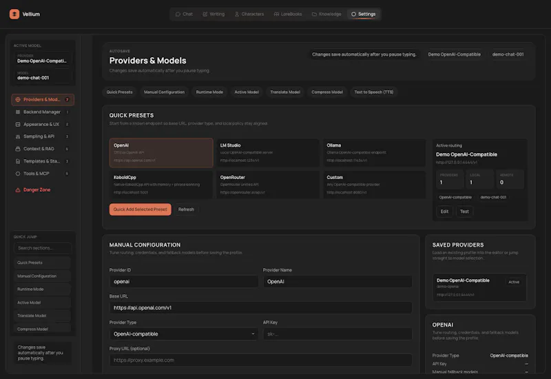 Vellium screenshot 5
