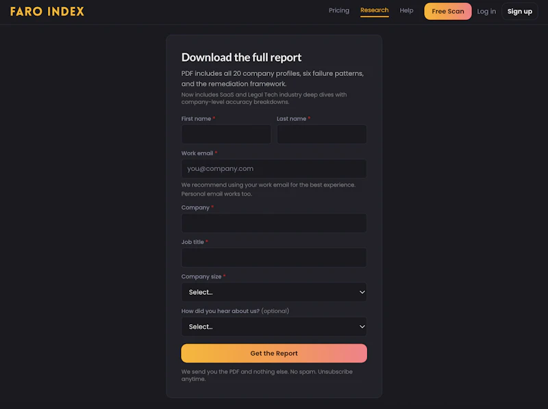 Faro Index screenshot 6