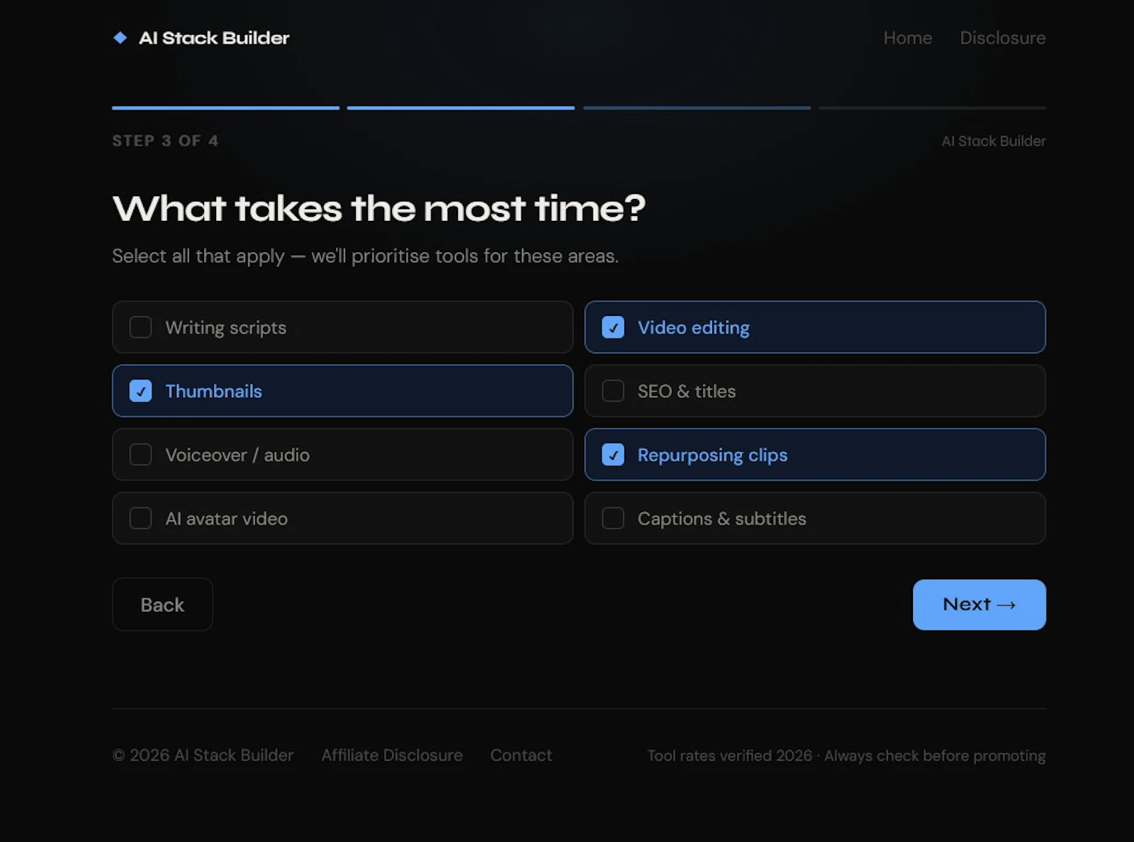 AI Stack Builder screenshot 2