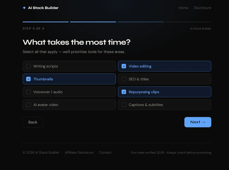 AI Stack Builder screenshot 2