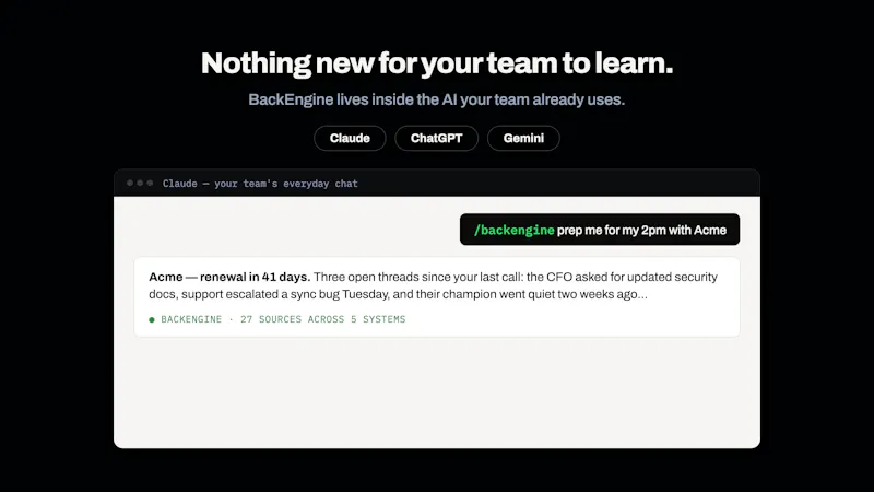 BackEngine MCP screenshot 3