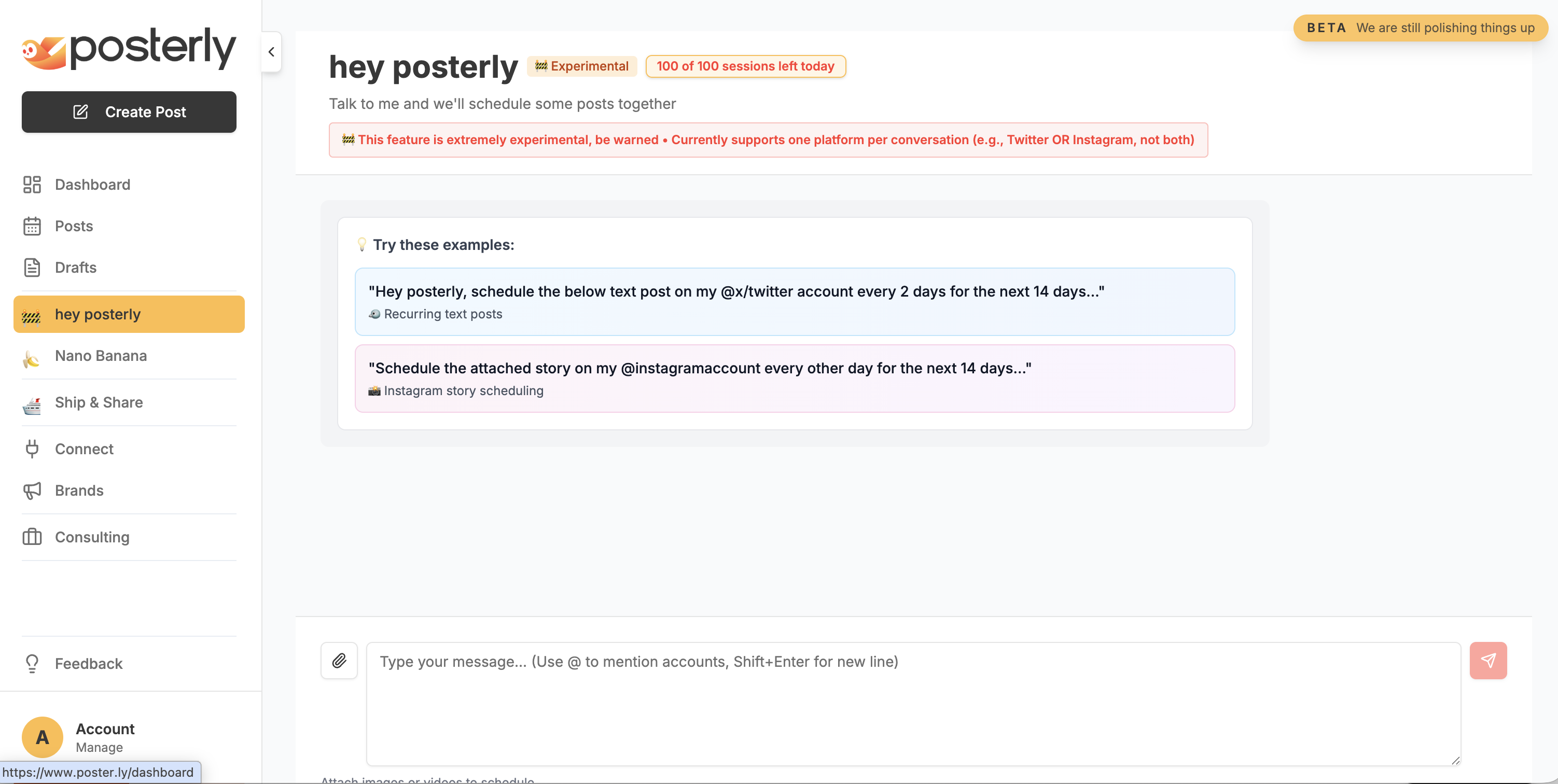 Posterly - AI-Powered Social Media Tool gallery image