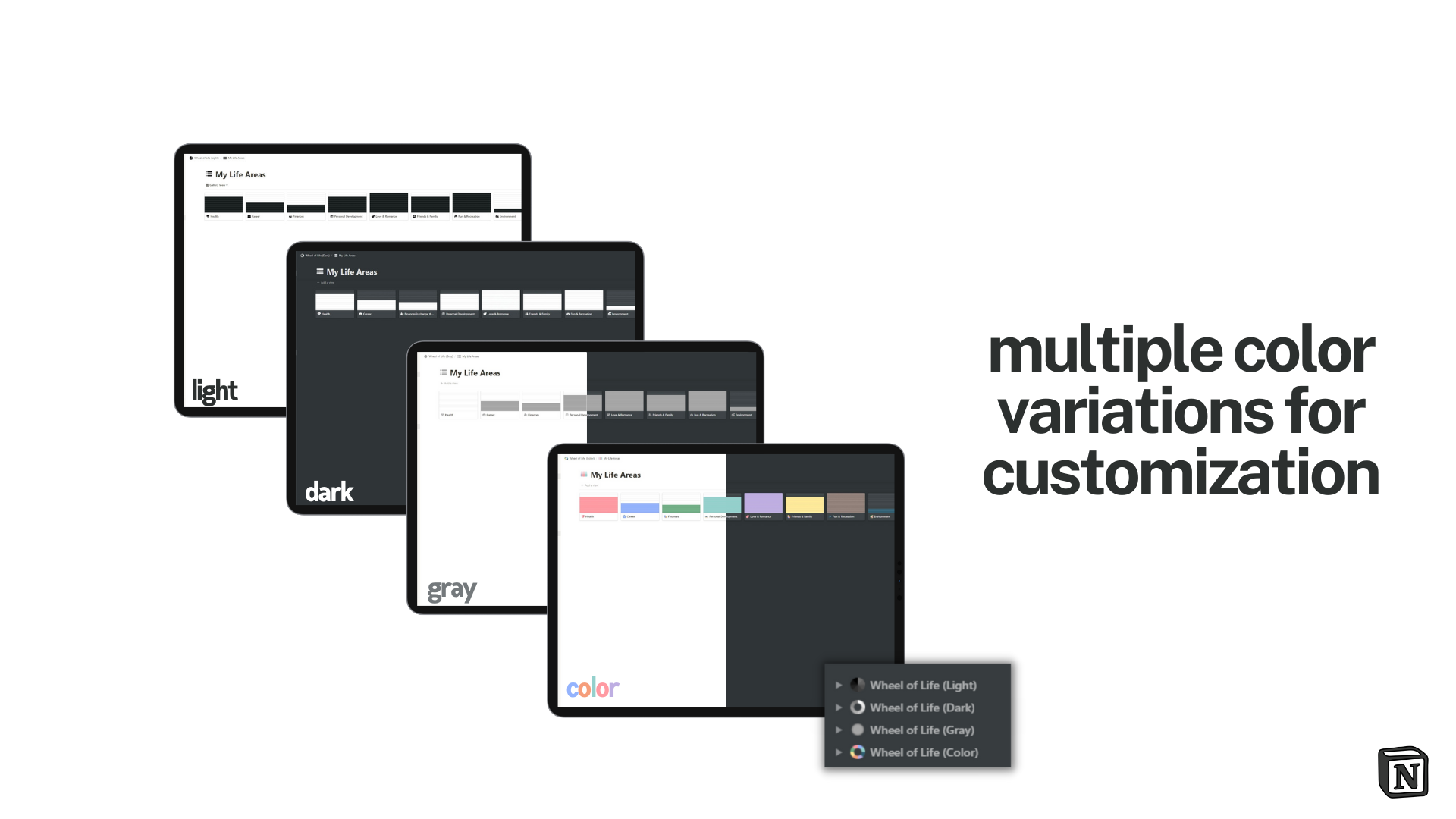 Wheel of Life [Notion Template] gallery image