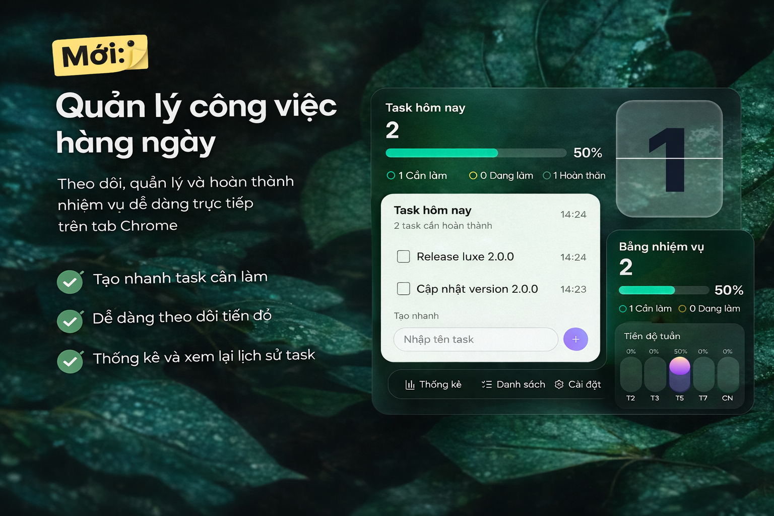 New Tab Productivity – Luxe gallery image
