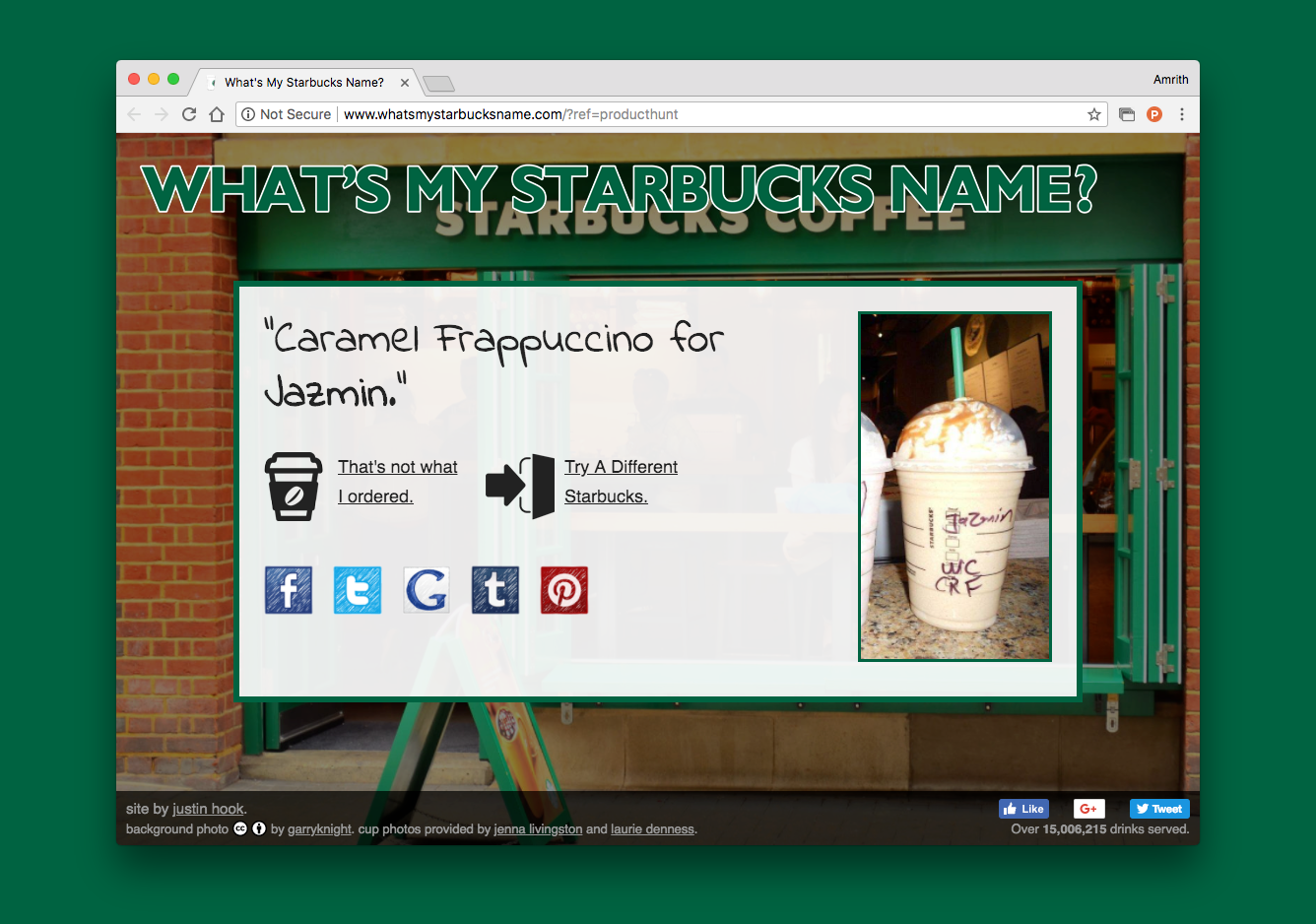 What’s My Starbucks Name? - Product Information, Latest Updates