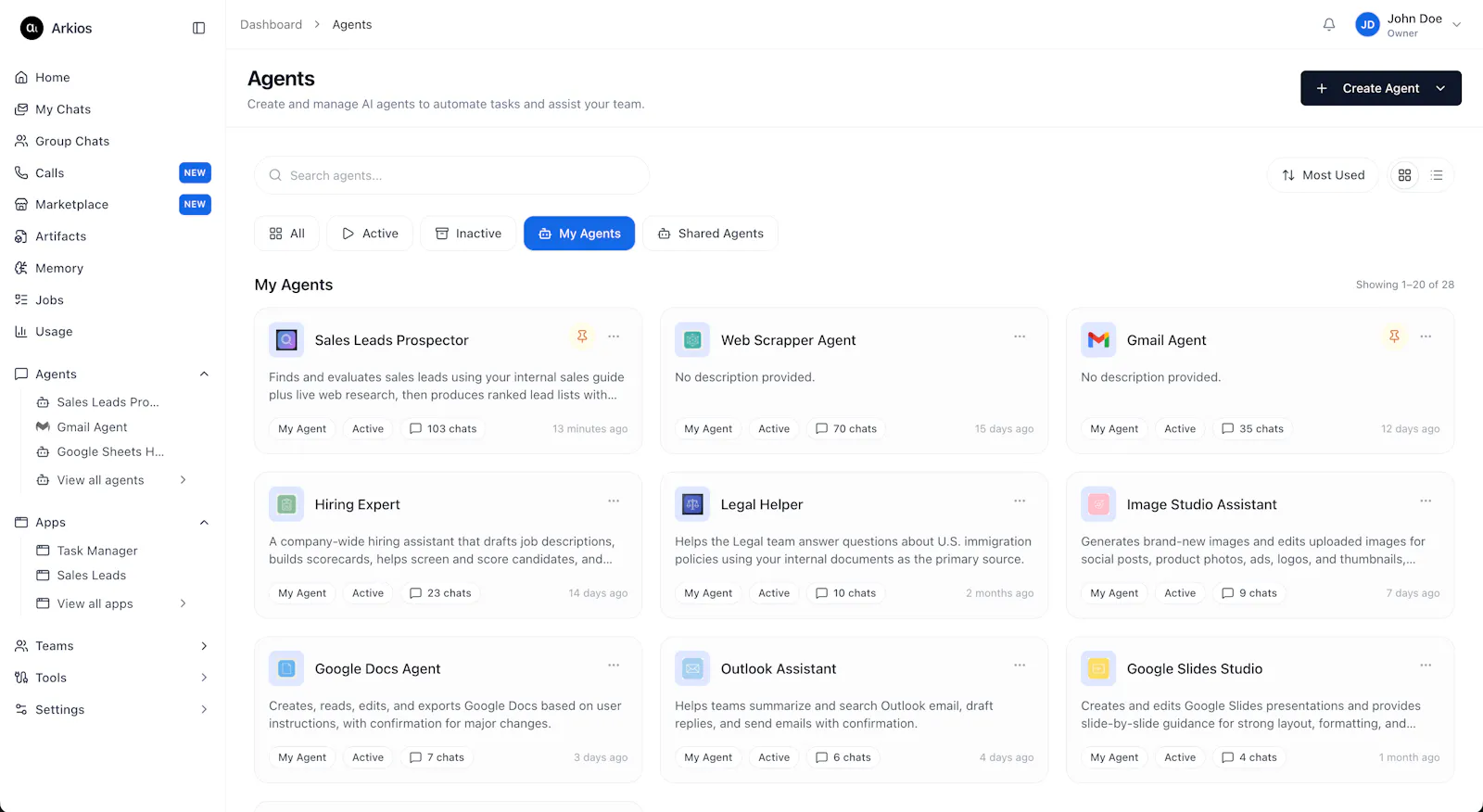 Arkios, Enterprise AI screenshot 3