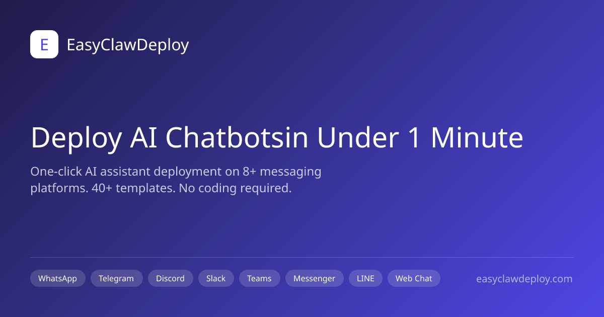 EasyClawDeploy - Screenshot 2 showing product features and functionality